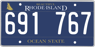 RI license plate 691767