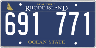 RI license plate 691771