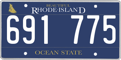 RI license plate 691775