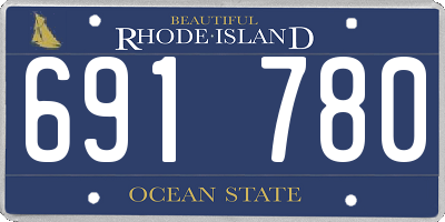 RI license plate 691780