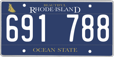 RI license plate 691788