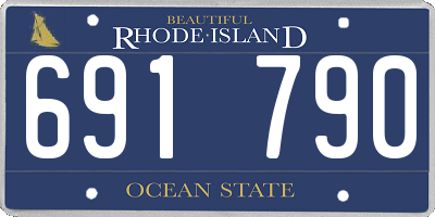 RI license plate 691790