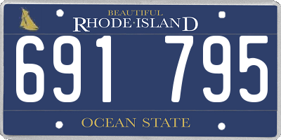 RI license plate 691795