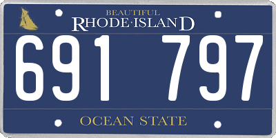 RI license plate 691797