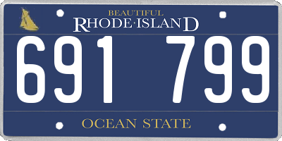 RI license plate 691799