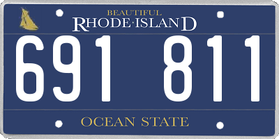 RI license plate 691811