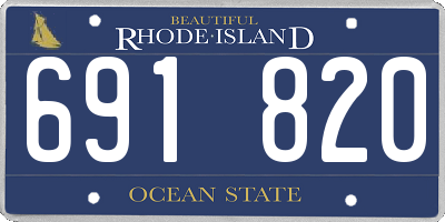 RI license plate 691820