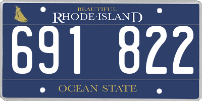 RI license plate 691822