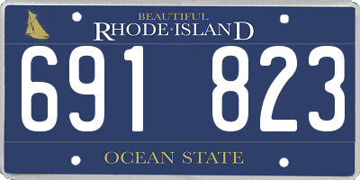 RI license plate 691823