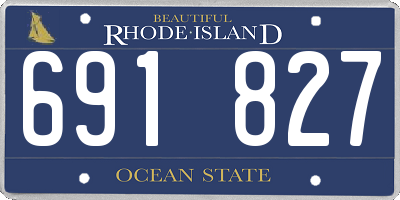 RI license plate 691827