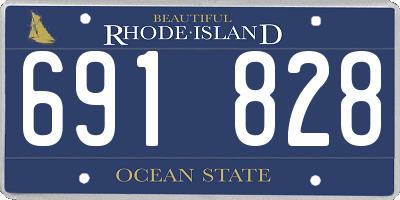 RI license plate 691828