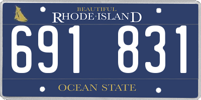 RI license plate 691831