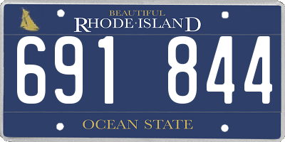 RI license plate 691844
