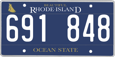 RI license plate 691848