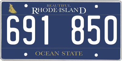RI license plate 691850