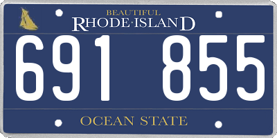RI license plate 691855