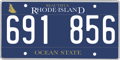 RI license plate 691856