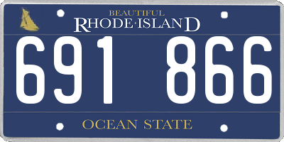RI license plate 691866
