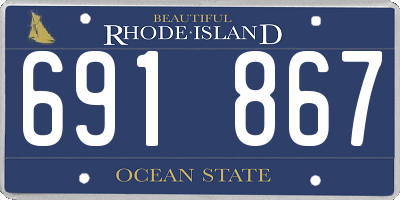 RI license plate 691867