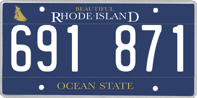 RI license plate 691871
