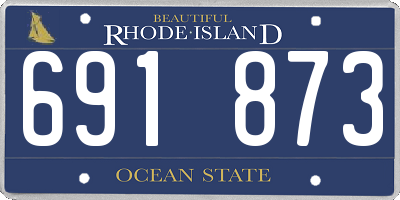 RI license plate 691873