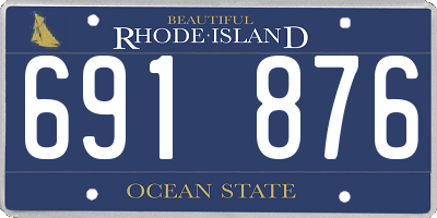 RI license plate 691876
