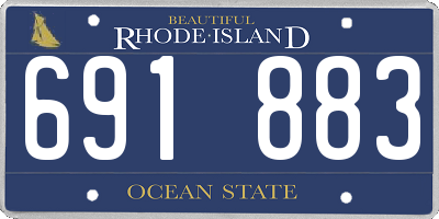 RI license plate 691883