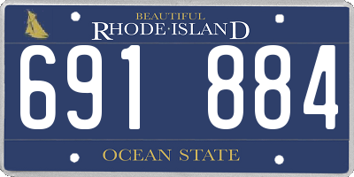 RI license plate 691884