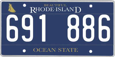 RI license plate 691886