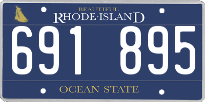 RI license plate 691895