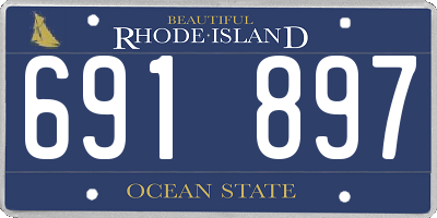 RI license plate 691897