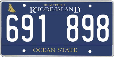 RI license plate 691898