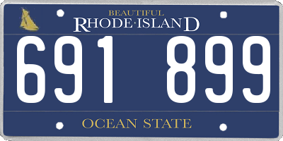 RI license plate 691899