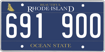 RI license plate 691900