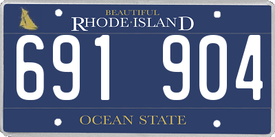 RI license plate 691904
