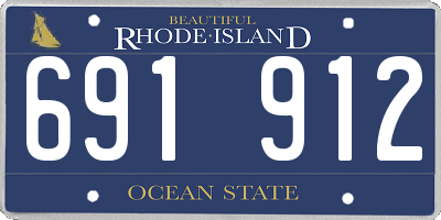 RI license plate 691912