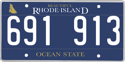 RI license plate 691913
