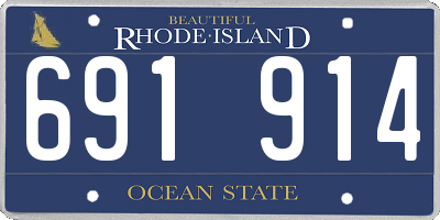RI license plate 691914