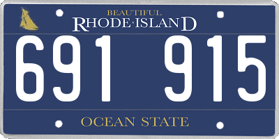 RI license plate 691915