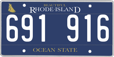 RI license plate 691916