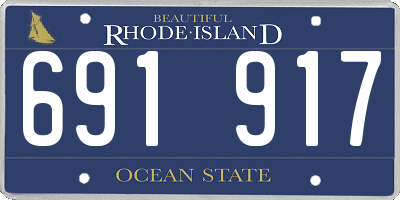 RI license plate 691917