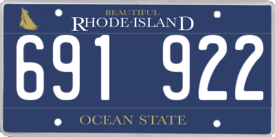 RI license plate 691922