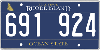 RI license plate 691924