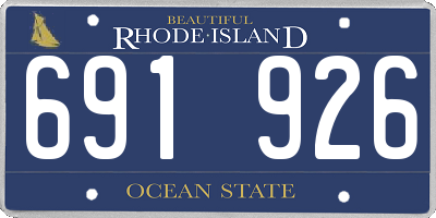 RI license plate 691926