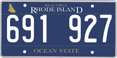 RI license plate 691927