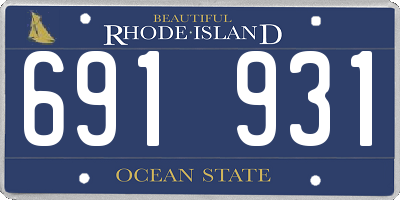 RI license plate 691931