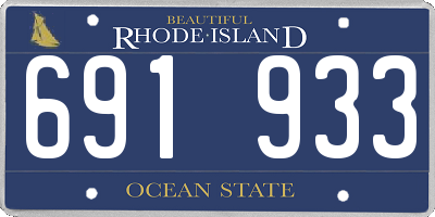 RI license plate 691933