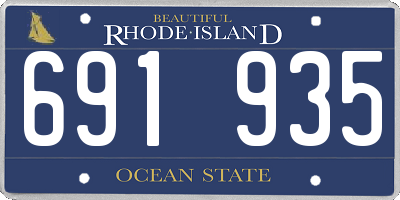 RI license plate 691935