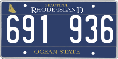 RI license plate 691936