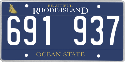 RI license plate 691937